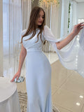 2025 New Luxury Soft And Flowing Single Long Sleeve Dress Silk Dress Dress Woman