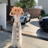 Tourism Holiday Wear Design Atmosphere Folded Neck Vest Half-Dress Suit