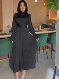 2025 Long-Sleeved Temperament Elegant Women's Waist Dress