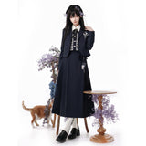 Swallow Planet Chinese Style Improve The Chinese Element Of Women's Coat Vest Shirt Half Skirt Set 6954