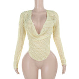 Autumn 2025 New Street Spice Girls With Special Fabrics Collared Long-Sleeved Top Lady DJPT