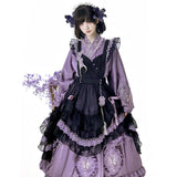 Teased Original Butterfly Orchid Loretta Girl Lolita Apron Dress Everyday Sweet Suit 9392
