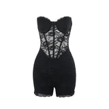 Summer New Women's Clothing Holiday Style Temperament Sexy Boobs Lace Lace Shorts Woman DJPT