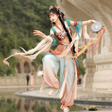 Design Sanskrit Chinese Style Women Dunhuang Wind Corset Lantern Suit 9043