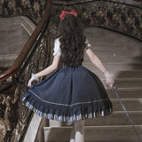 Gold Pointer Lolita Women Shirt Wading Skirt Every Day Cute Lolita Sweet Dress 6969