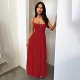 Sling Strip A Swing Holiday Style Dress 2025 New Temperament Strap To The Waist Dress DJPT