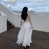 Thailand Seaside Holiday Dress Super Fairy Design Pure Desire To Close The Waist Slings Long Skirt
