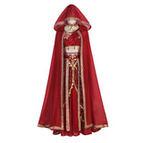 Red Flame Of The Female Hans Clothing Female Dunhuang Wind Wind Wind Cloak Corset Half Skirt Suit 9073