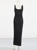 Temperament Sexy Dress 2025 Summer New Black Diamond Advanced Sensationaled Dresses