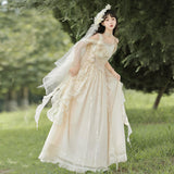 Design To The Metral Lolita Women's Sling Skirt Everyday Cute Lolita Sweet Dress 7139