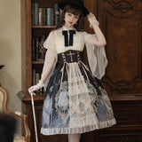 Design Butterfly Clock Op Lolita Sling Skirt Everyday Cute Lorita Sweet Skirt 6616