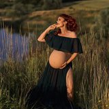 Bohemian Chiffon Maternity Dress Set Pregnant Women Photo Photo Chiffon Dress Maternity
