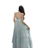 Style Skirt Sling With Long Skirt French Temperament Dress 2024 New Lazy Wind