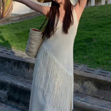 Pictures Of Super Fairy Beach Dress Women's Summer Sanya Seaside Holiday Dress Senior Sense Of Slings Long Skirt Travel To Wear