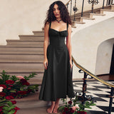 Summer New French Style Temperament Casual Strap To The Waist And Thin A Swing Hanging Dress Woman DJPT