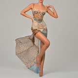 Summer Sexy Lady Sling Dress Boaster Tender Chiffon Dress HZ0628