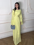 French Small Temperament Summer Solid Color Small Fresh High-End Feel Waist Dress