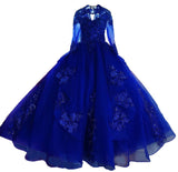 Performance Suit V-Neck 2025 New Color Yarn Vocal Art Canopy Skirt Host Dress Woman Retro