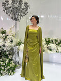 Autumn Fashion Temperament Long Splicing Design Fairy Shawl Dress Dress Dress