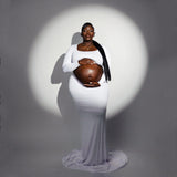 Women Cotton Dress Dress Pregnant Women Photo Full Cotton Drag Skirt Maternity