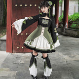 Design Kung Fu Rolling Chinese Style Improve The Chinese Elements Of The Women's Coat Dress Dress Set 6663