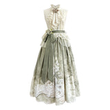 Early Morning Time Hanfu Women's Chinese Style Improve The Chinese Elements Of The New Chinese Top Skirt Dress Set 9548