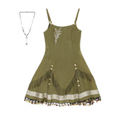 Design Cicdas Chinese Style Improvement Han Element Women's Shawl Sling Skirt Set 9132