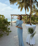 Spring And Summer Skin Retro Shawl Folding Feeling Straight Dress LX0139