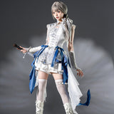 Teased Original Blue Keel Lolita Female Lolita Shawl Sling Skirt Shorts Everyday Sweet Suit 7209