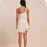 Hanging Neck Three-Dimensional Holiday Wind Flower Dress 2024 Summer New HZ0628