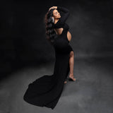 Women Cotton Dress Dress Pregnant Women Photo Full Cotton Drag Skirt Maternity