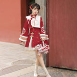 Tour Dragon Hechun Chinese Style Improvement Han Element Female Vest Dress Skirt Dress Dress 6962