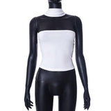 Women's Clothing 2025 Spring And Summer New Net Color Sleeveless Short-Sized Hot Girls Street Patted A Booming DJPT