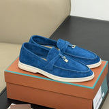 Loafers Women&Men's Shoes Leather Shoes Round Head Flat Floor Casual Shoes High Quality Shoes