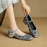 Size Shoe Lebow Light Low Heel Single Shoes Mary Jane Shoes Spring 2024 New Women's Shoes High Quality Shoes