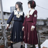 Morning Bell Bunnies Drum JK Uniform Skirt Basic Orthodox Sailor Suit Academy Style Set 6478