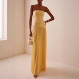 Women's New Sexy Bare Back Thin Shoulder Strap Hip Hollow Open Skirt HZ0628