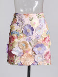 Retro Holiday Style 2025 Summer New Sleeveless Embroidery Top High-Waisted Hip Skirt Suit Woman