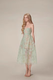 2025 Three-Dimensional Flower Lace Perspective Yarn Dress Dress Dress Dress Dress Woman