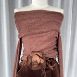 Starry Sky Flashing A Word On The Shoulder + Velvet Flower Half Skirt Two Sets 2024 New