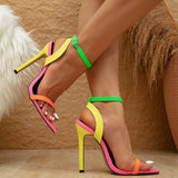 New High Heel Sharp Head Fish Mouth Sandals High Quality Shoes