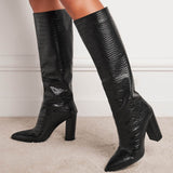 Pointed Thick High-Heere Sexy Nightclub Fashion Women's Boots Women Boots 35-42 High Quality Shoes