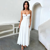 Sling Strip A Swing Holiday Style Dress 2025 New Temperament Strap To The Waist Dress DJPT