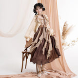 Design Fan Butterfly Chinese Style Improvement Han Element Women's Coat Sling Skirt Suit 8898