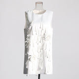 Elegant Famous Wind Dress 2025 Spring New Round Three-Dimensional Flower Esqueu Skirt Women's Dress