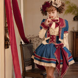 Star Idol Lolita Shirt Half Dress Everyday Cute Lolita Sweet Dress Set 6913