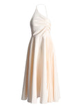 Temperament Dress Spring 2025 New Sling Folded White Dress Girl