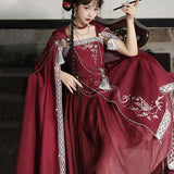 Design Star River Into The Dream To Improve The Han Elements Han Suit Women's Sling Dress Set 6835