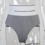 Knitted Simple High-Waisted Black Inner Shorts Women's Summer Fashion Sexy Sports Pants DJPT