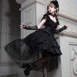 Design Dark Rose Lolita Everyday Cute Lorita Sweet Dress Spring And Summer 6775
